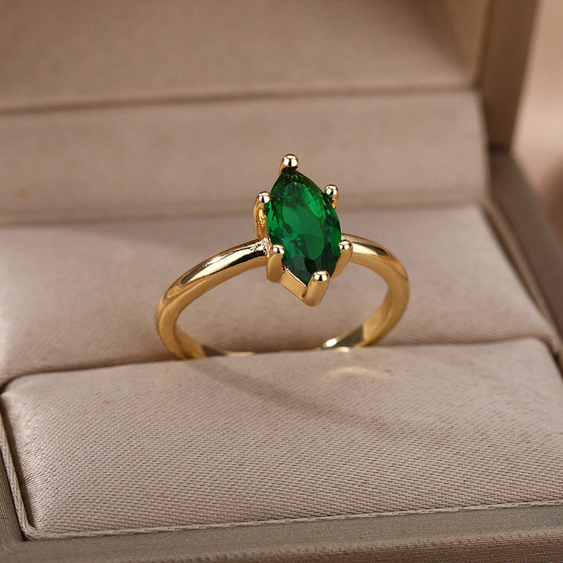 Bague en pierre naturelle en zircon elegante - Eclat de Pierre