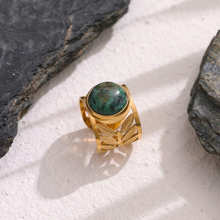 Bague en Agate Mousse - Eclat de Pierre