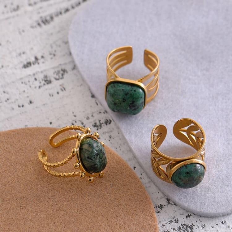 Bague en Agate Mousse - Eclat de Pierre