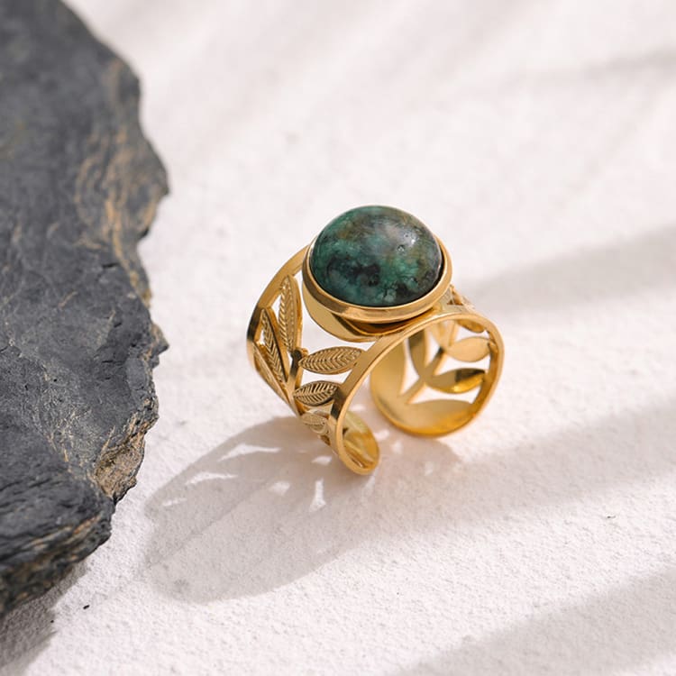 Bague en Agate Mousse - Eclat de Pierre