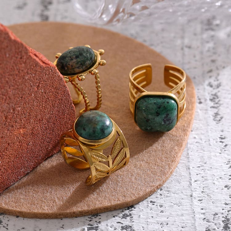 Bague en Agate Mousse - Eclat de Pierre