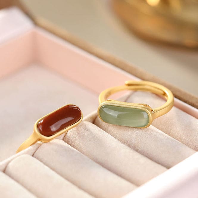 Bague vintage en Jade - Eclat de Pierre