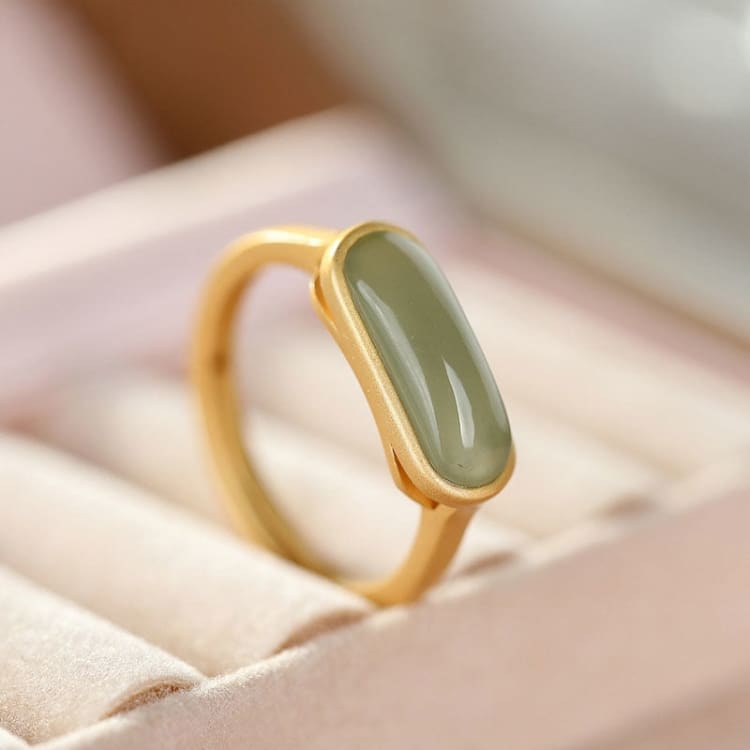 Bague vintage en Jade - Eclat de Pierre
