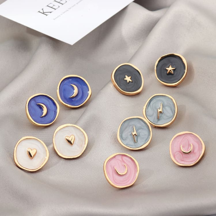 Boucles d'oreilles astrales vintage