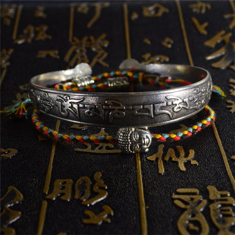 Bracelet bouddhiste 2 pièces avec amulette mantra - Eclat de Pierre