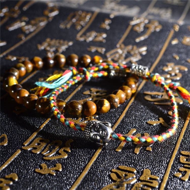 Bracelet bouddhiste porte-bonheur 2 pièces - Eclat de Pierre