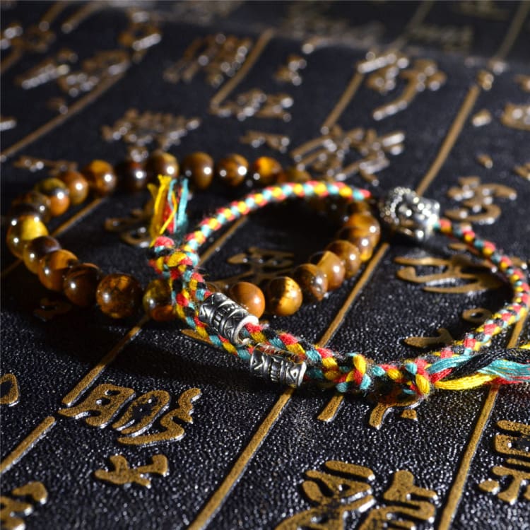 Bracelet bouddhiste porte-bonheur 2 pièces - Eclat de Pierre