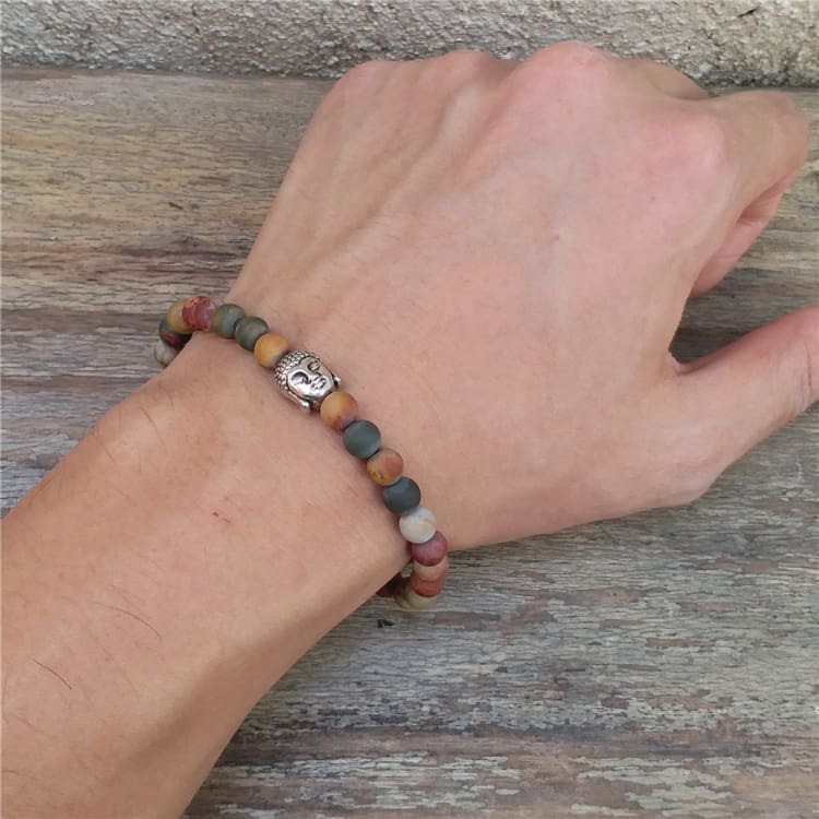 Bracelet bouddhiste tibétain avec perles zen - Eclat de Pierre