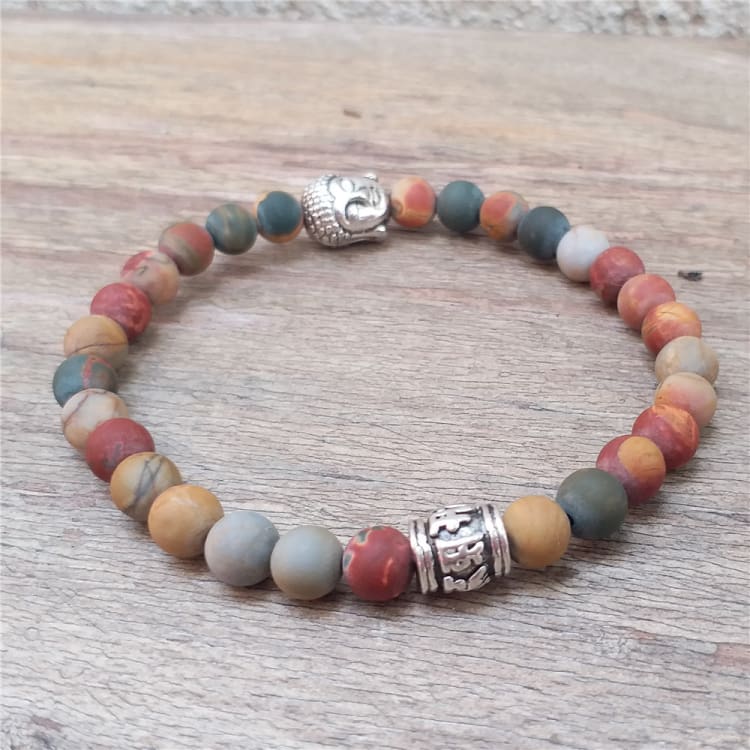 Bracelet bouddhiste tibétain avec perles zen - Eclat de Pierre