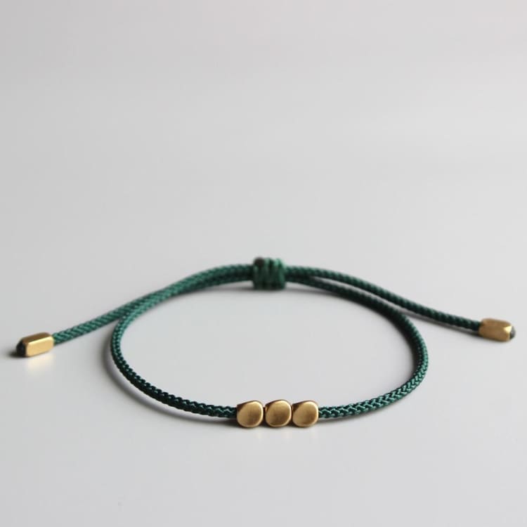 Bracelet de Chance Tibétain "Perle de Cuivre" - Eclat de Pierre