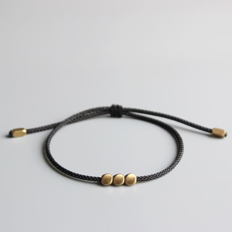 Bracelet de Chance Tibétain "Perle de Cuivre" - Eclat de Pierre