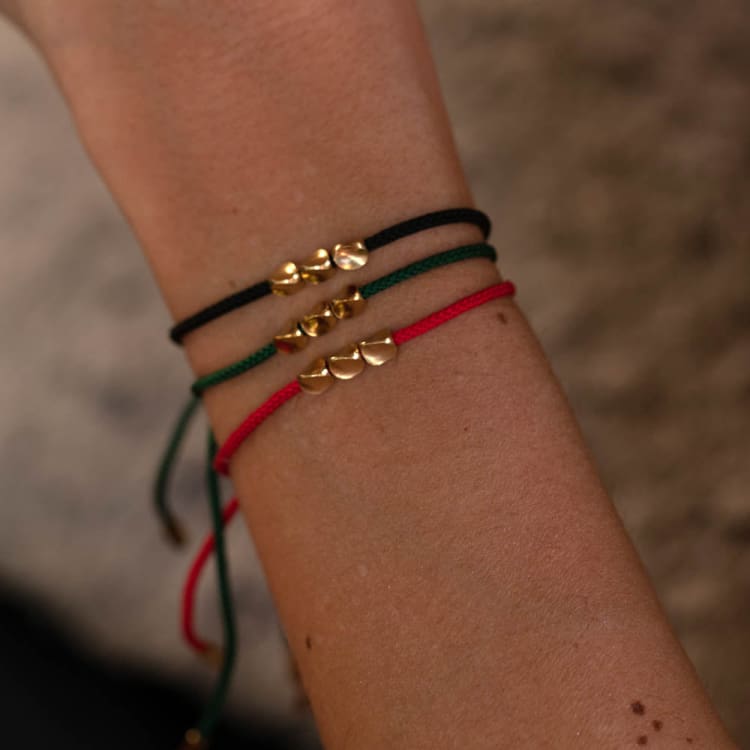 Bracelet de Chance Tibétain "Perle de Cuivre" - Eclat de Pierre