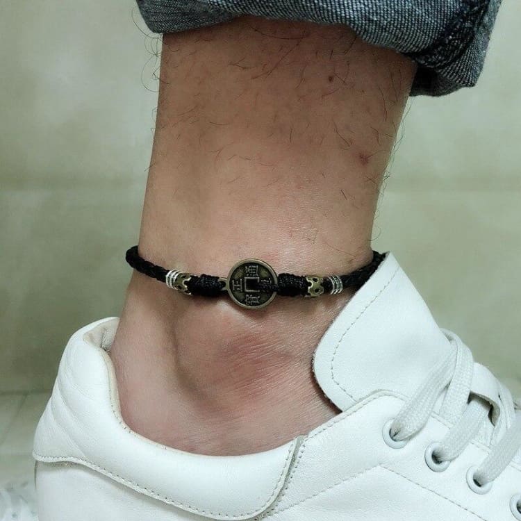 Bracelet de cheville "bonne aventure" Tibétains - Eclat de Pierre