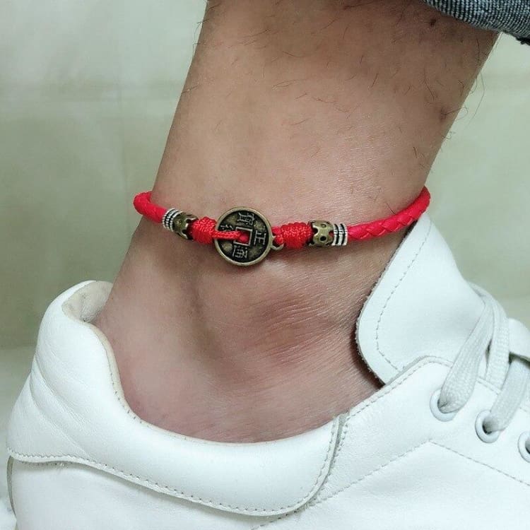 Bracelet de cheville "bonne aventure" Tibétains - Eclat de Pierre