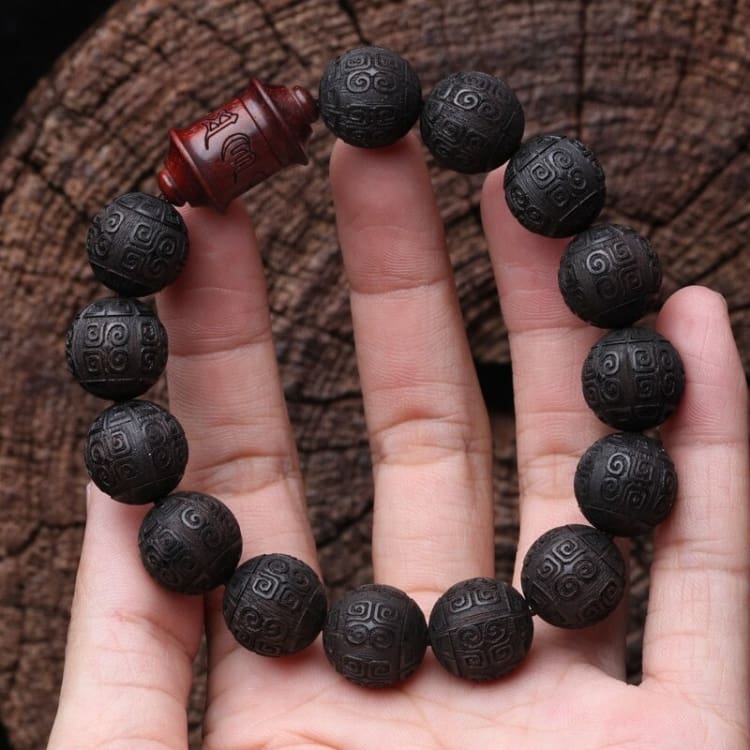 Bracelet des ancêtres perles de nuages - Eclat de Pierre