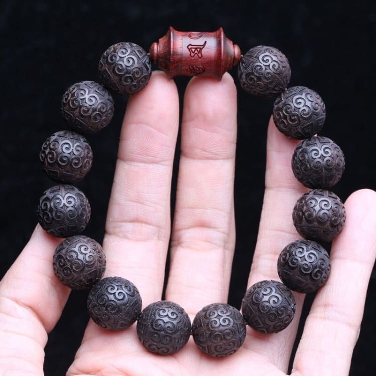 Bracelet des ancêtres perles de nuages - Eclat de Pierre