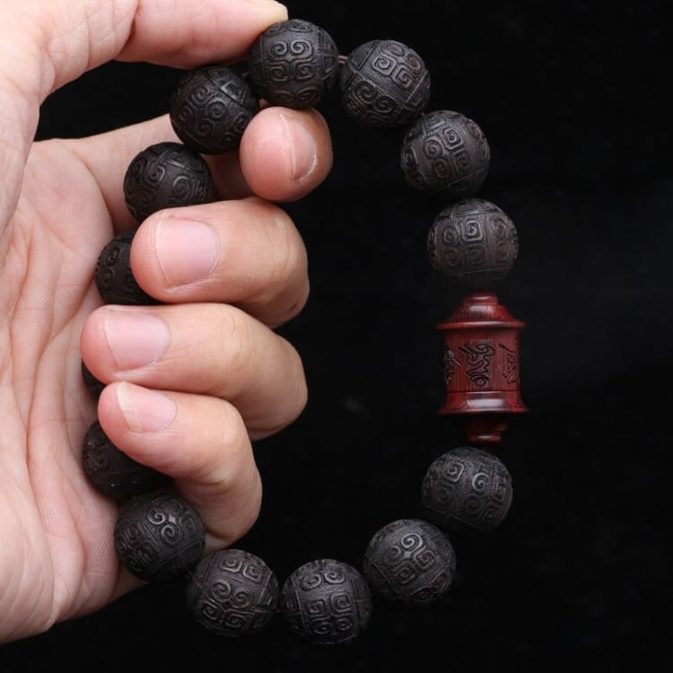 Bracelet des ancêtres perles de nuages - Eclat de Pierre