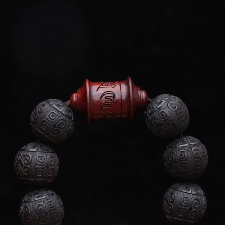 Bracelet des ancêtres perles de nuages - Eclat de Pierre