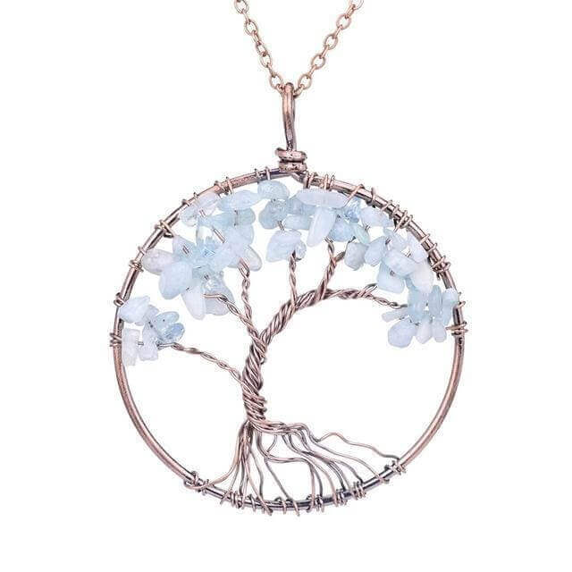 Collier Arbre de vie 7 Chakras - Eclat de Pierre