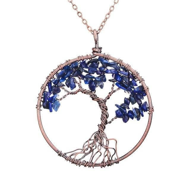 Collier Arbre de vie 7 Chakras - Eclat de Pierre