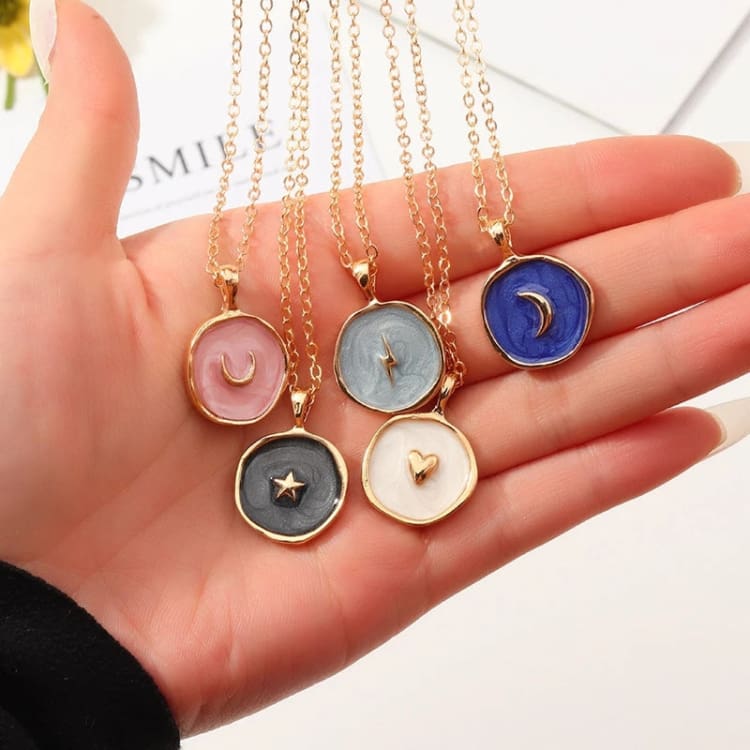Collier céleste vintage