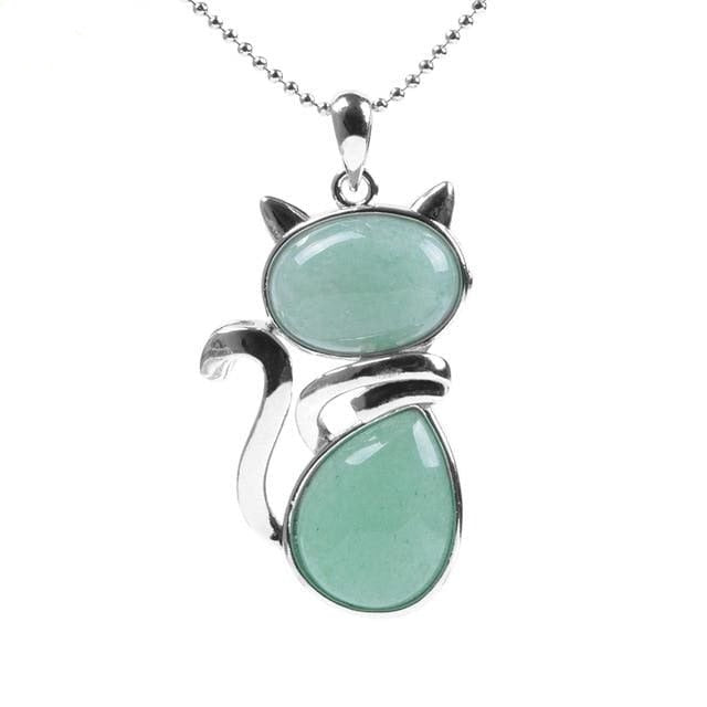 Collier Chat en pierre naturelle