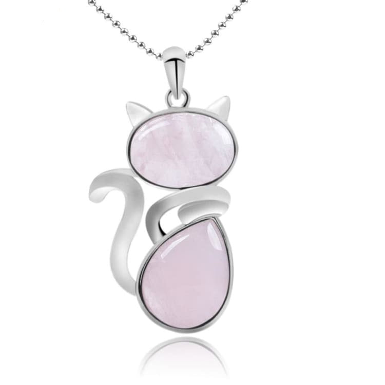 Collier Chat en pierre naturelle