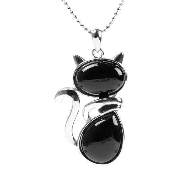 Collier Chat en pierre naturelle