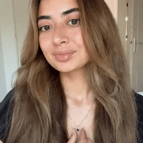 Collier photo cœur personnalisé