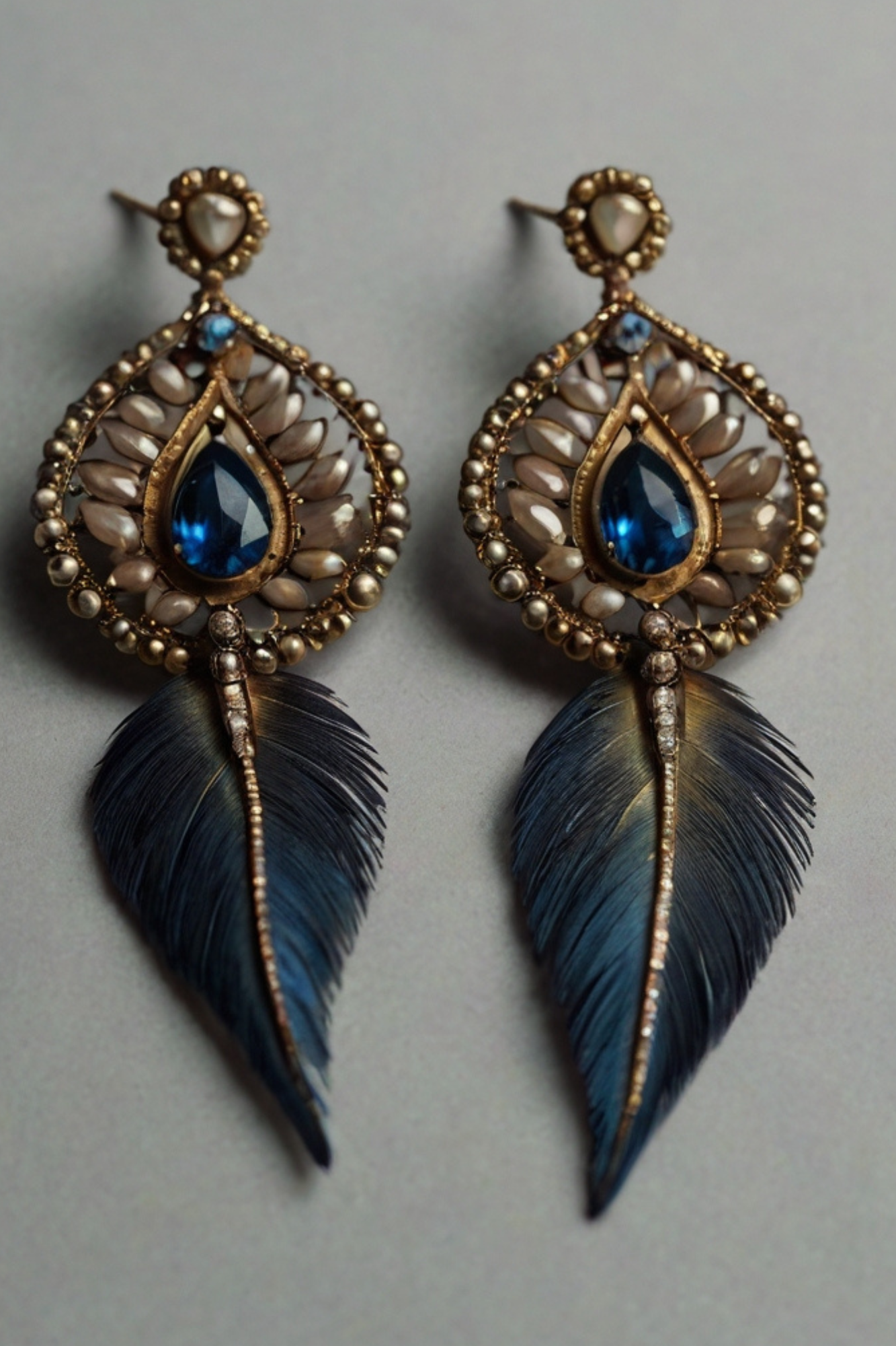 Boucles d'Oreilles Plume