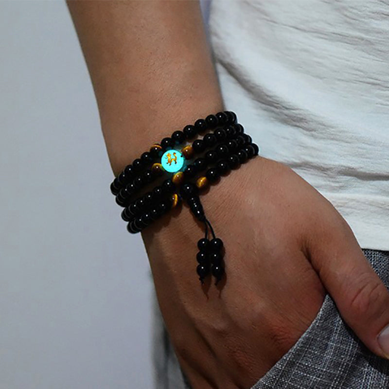 Bracelet homme perle brillant