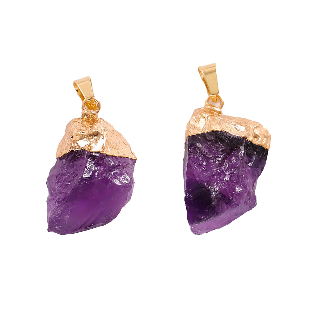 Natural amethyst pendant