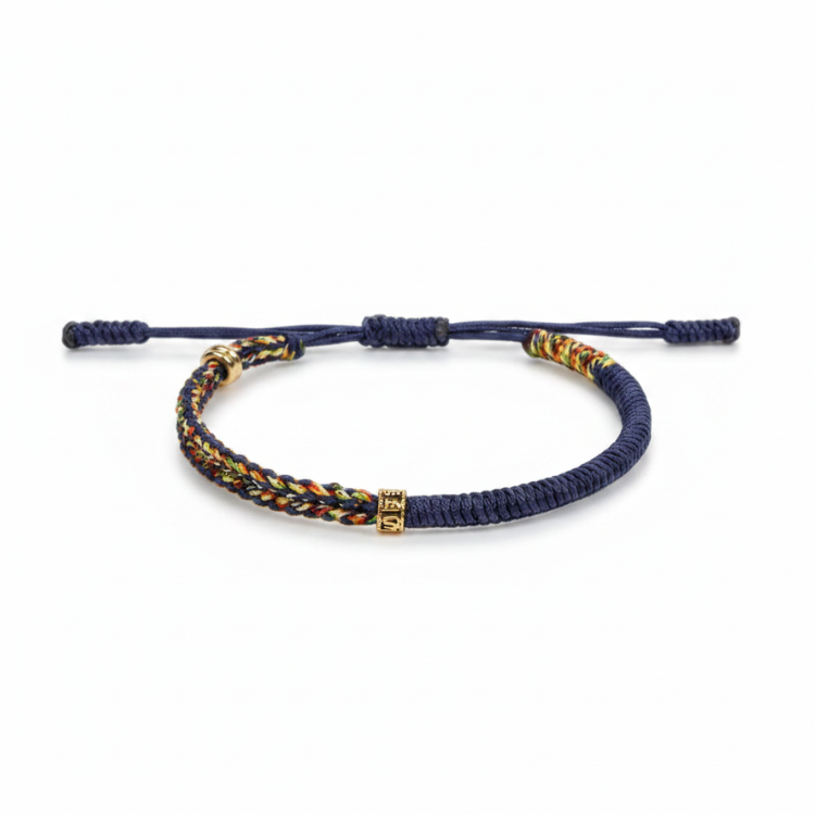 Bracelet de chance tibétain multicolore