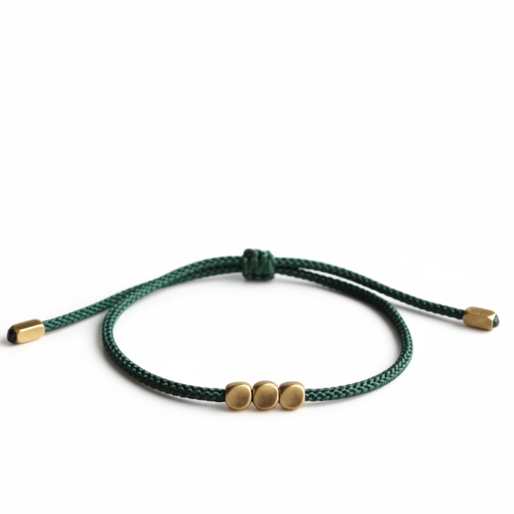 Bracelet de Chance Tibétain "Perle de Cuivre"