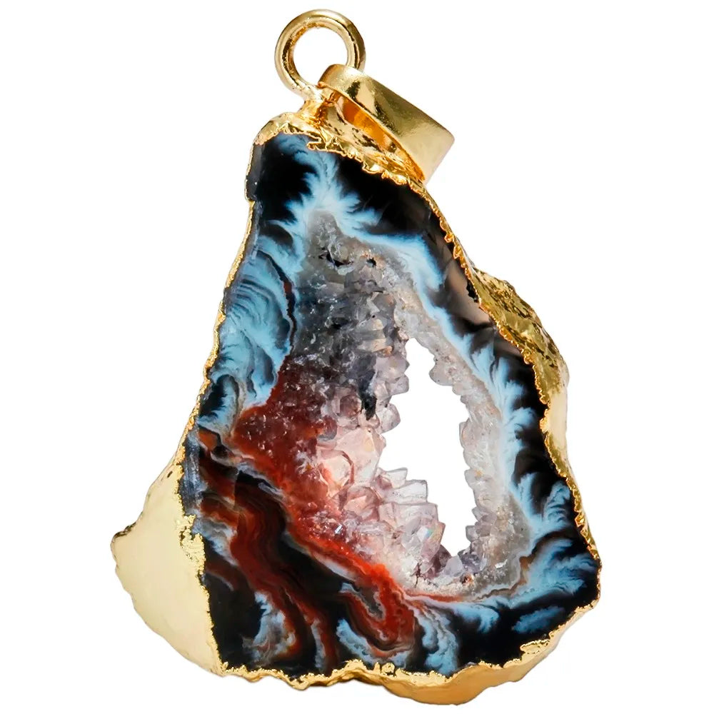 Pendentif Géode en Agate