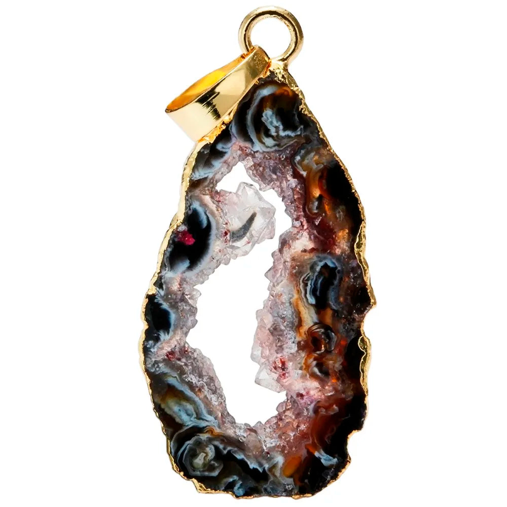 Pendentif Géode en Agate