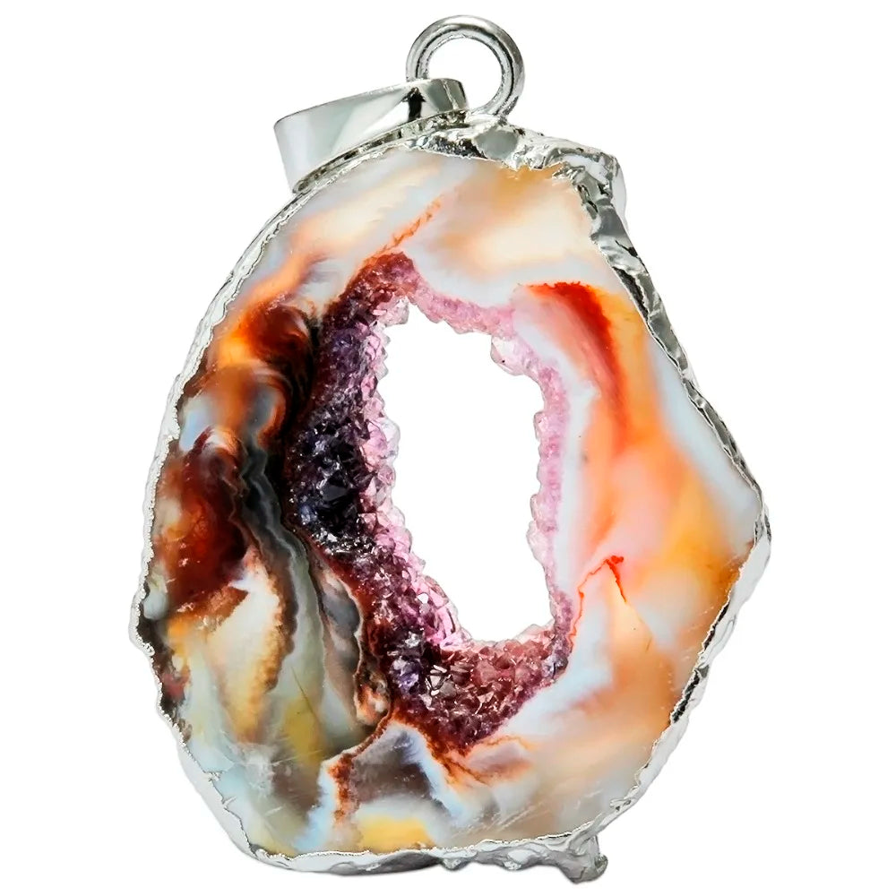 Pendentif Géode en Agate