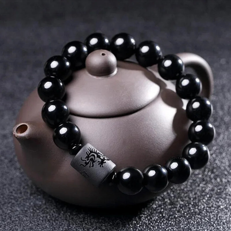 Bracelet en perles de tourmaline de style ethnique