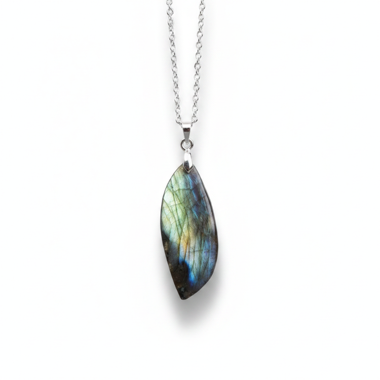 Pendentif en Pierre Naturelle Labradorite