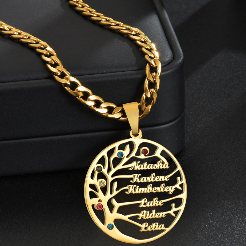 Collier Arbre de Vie Personnalisé – Un Bijou Unique Pour Une Maman Unique