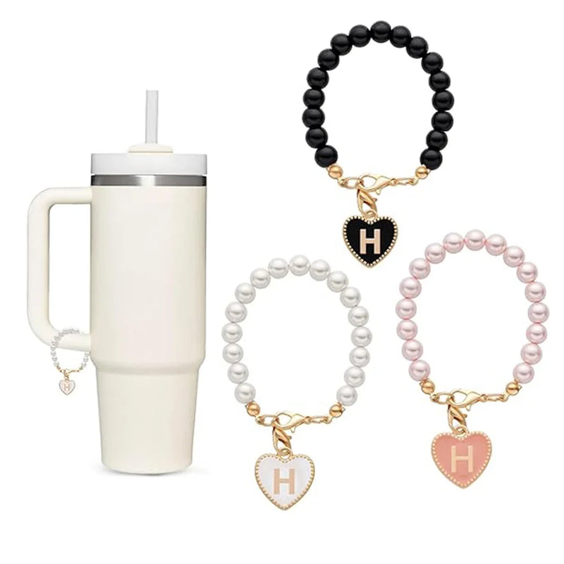 Accesssoire Personnalisée avec Breloques Initiales et Perles Naturelles – Cadeau Unique