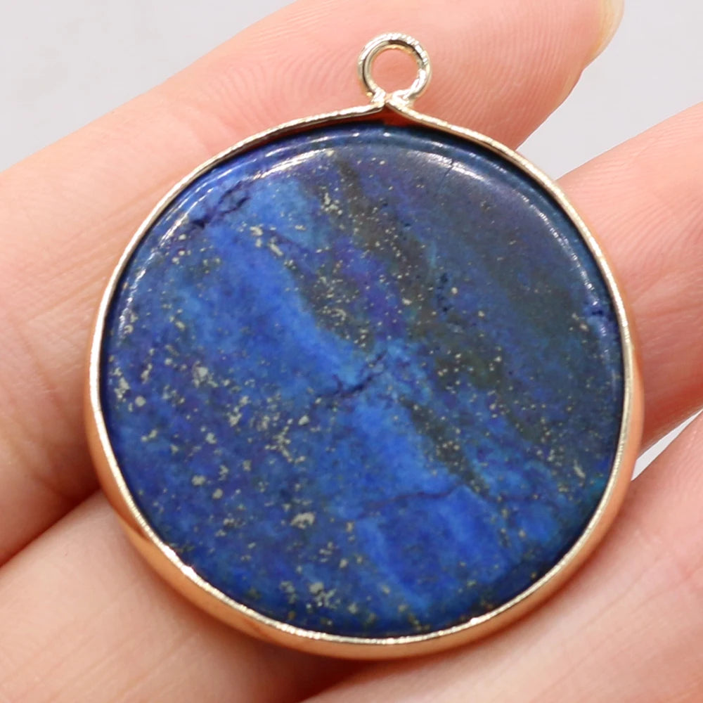 Pendentif en Lapis Lazuli Naturel Rond