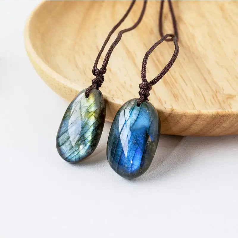 Pendentif en Labradorite Naturelle