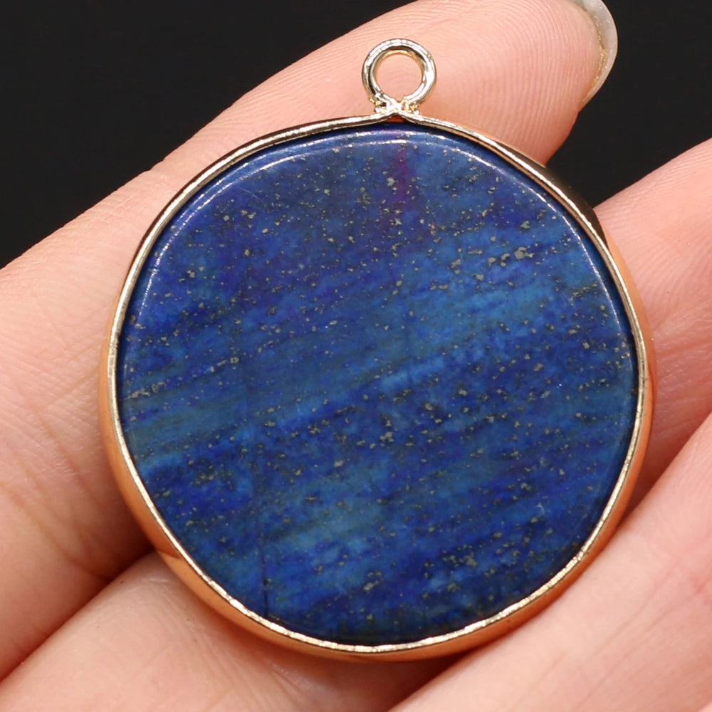 Pendentif en Lapis Lazuli Naturel Rond