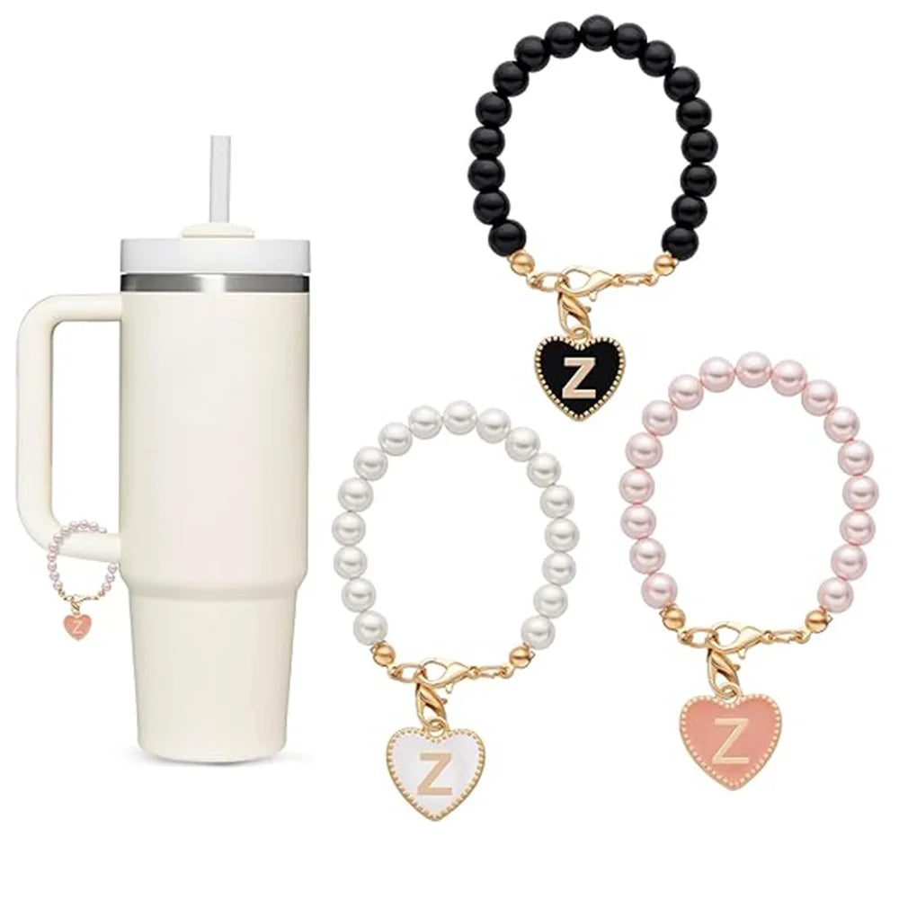 Accesssoire Personnalisée avec Breloques Initiales et Perles Naturelles – Cadeau Unique