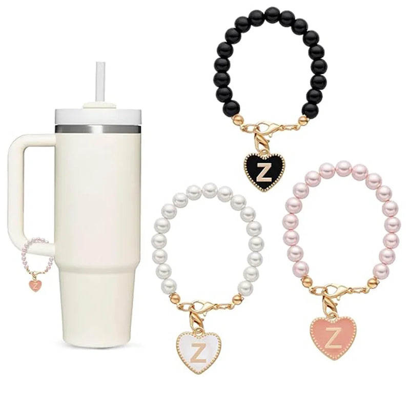 Accesssoire Personnalisée avec Breloques Initiales et Perles Naturelles – Cadeau Unique