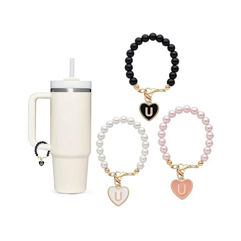 Accesssoire Personnalisée avec Breloques Initiales et Perles Naturelles – Cadeau Unique