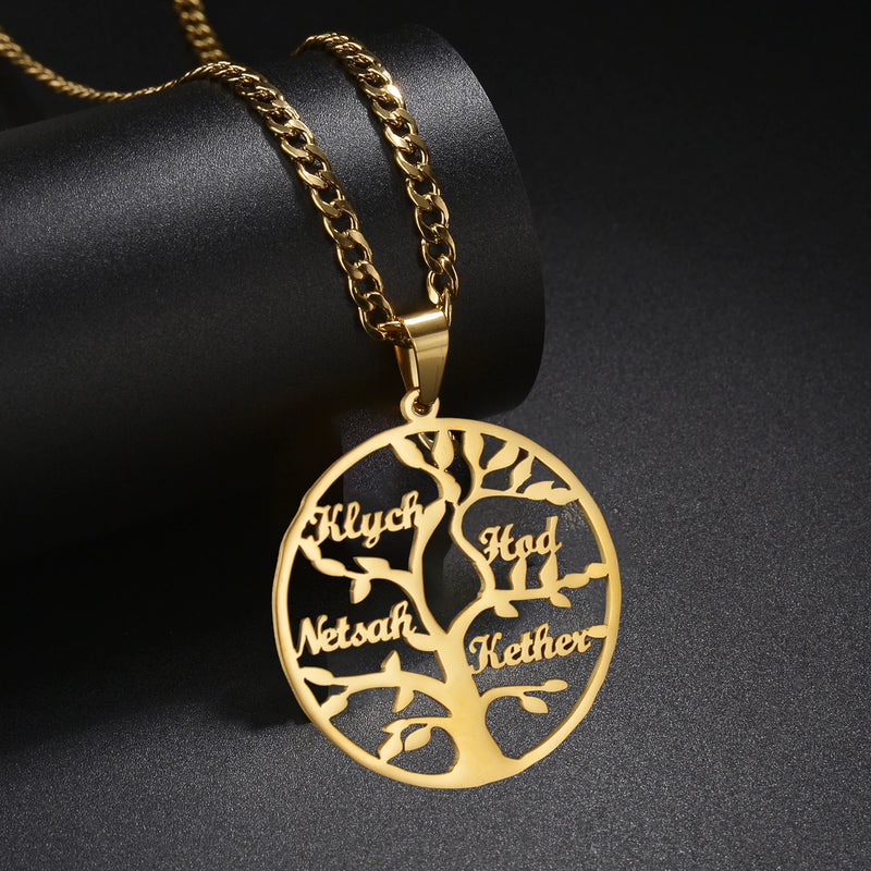 Collier Arbre de Vie Personnalisé – Un Bijou Unique Pour Une Maman Unique