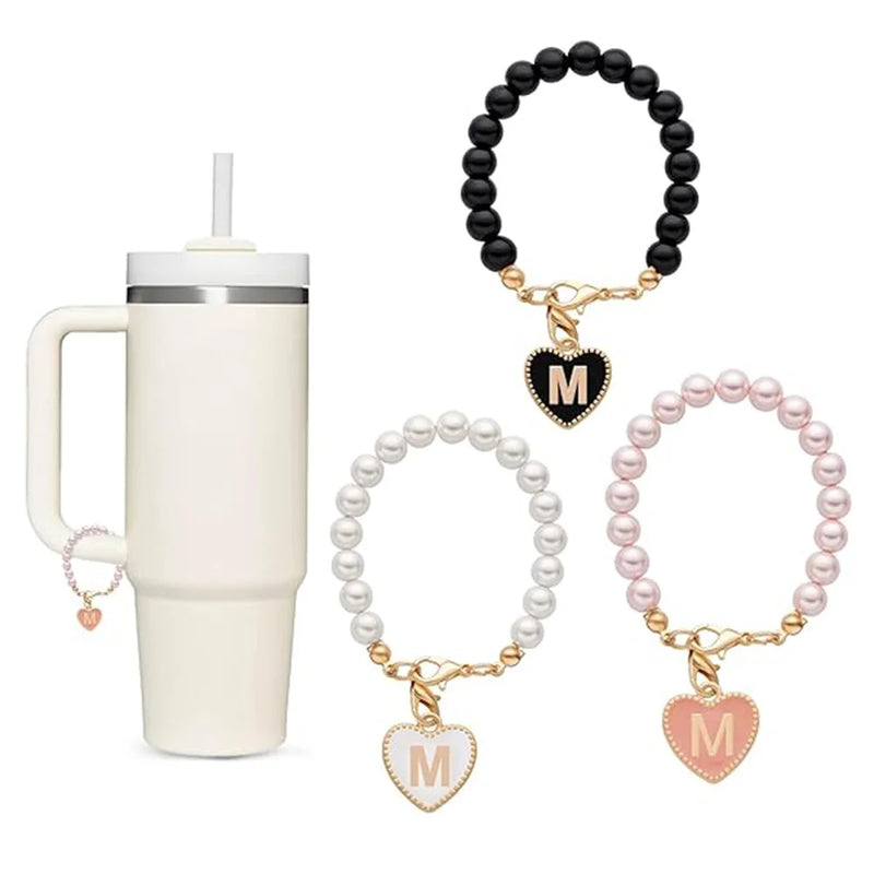 Accesssoire Personnalisée avec Breloques Initiales et Perles Naturelles – Cadeau Unique