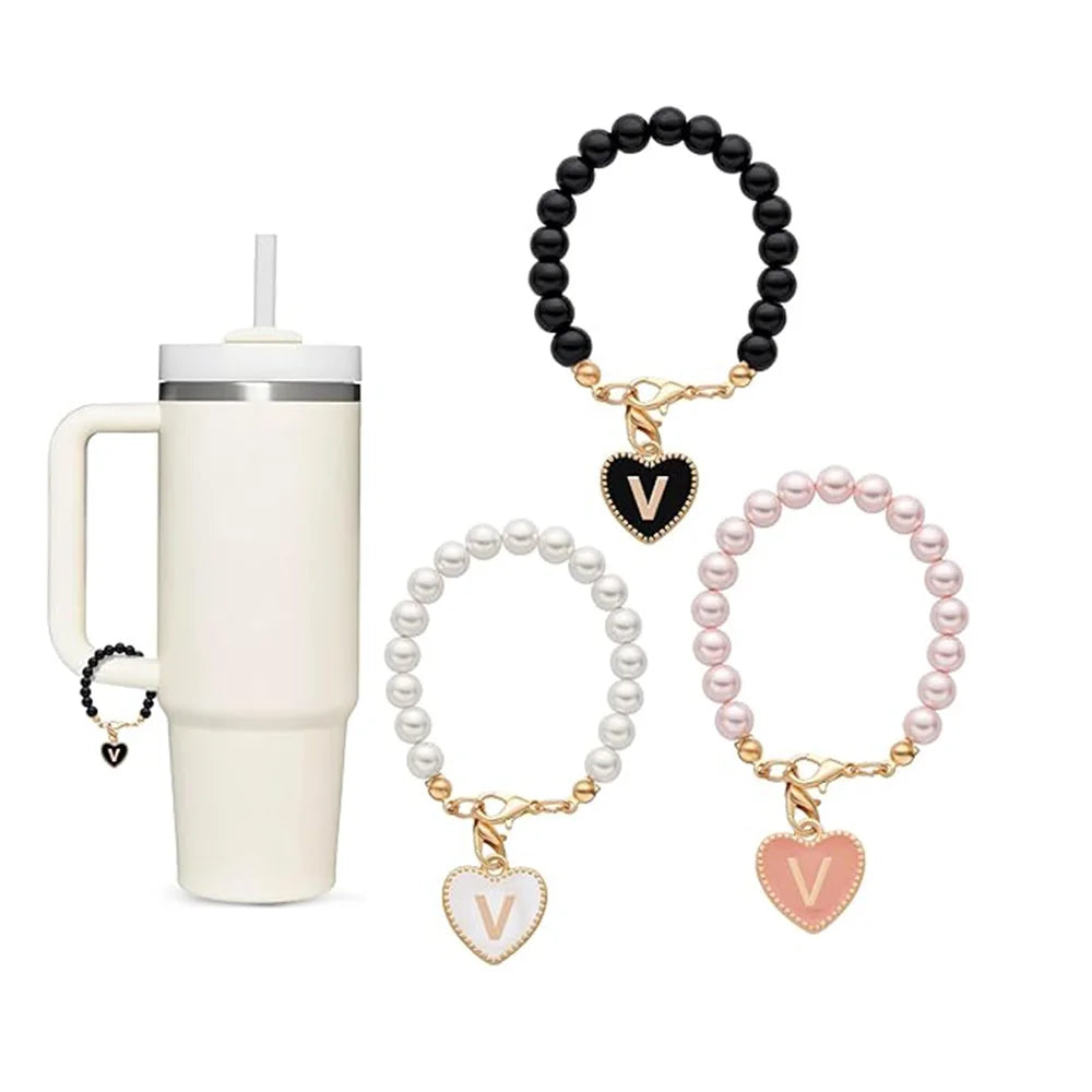 Accesssoire Personnalisée avec Breloques Initiales et Perles Naturelles – Cadeau Unique